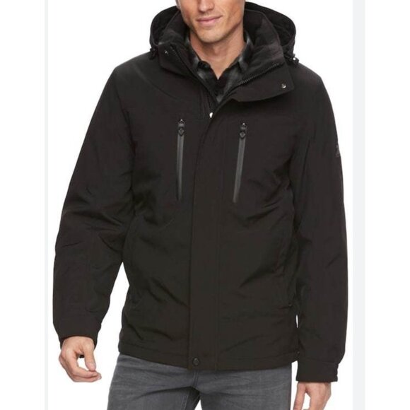 Zeroxposur Men Black Removable Zipper Carbon Heavyweight Hoodie Jacket Size 4X - Picture 1 of 16